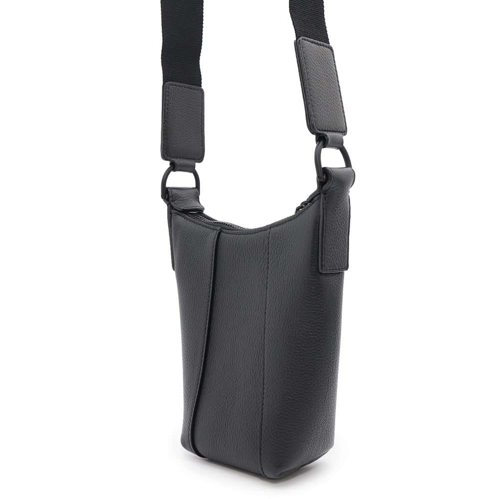 BALENCIAGA Hourglass Shoulder Black644722 Leather
