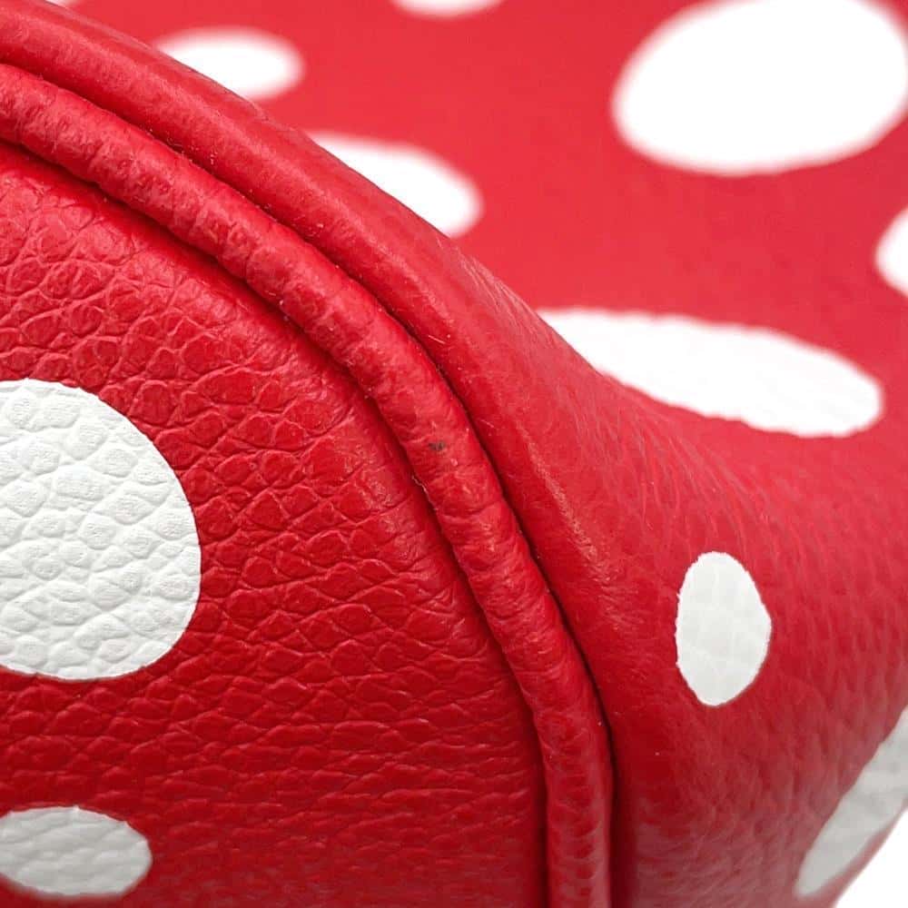 LOUIS VUITTON Neverfull RougeBlancM46422 Monogram Empreinte Leather Infinity Dot Size MM