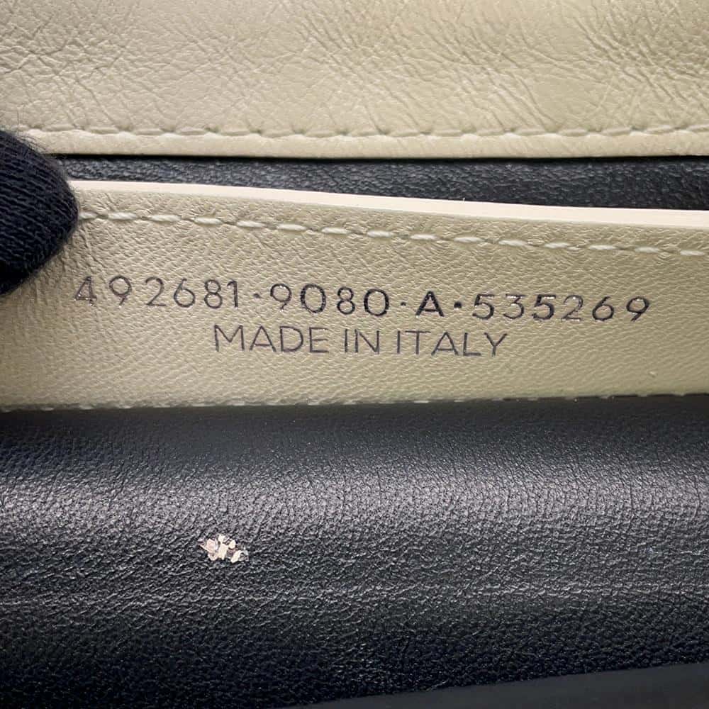 BALENCIAGA Shearling Clutch Bag White/Black492681 Mouton