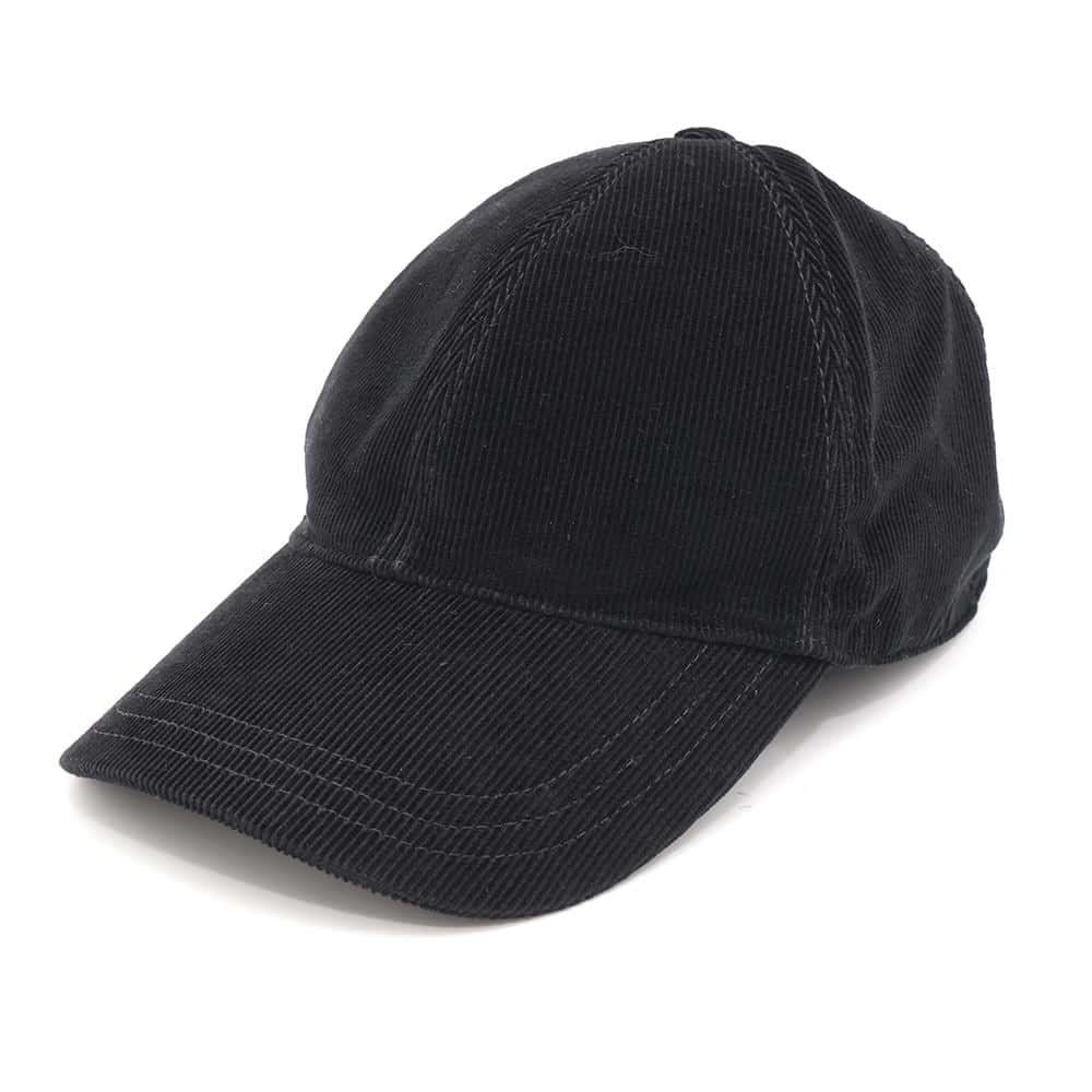 PRADA Corduroy cap Size M Black2HC274 Cotton100%