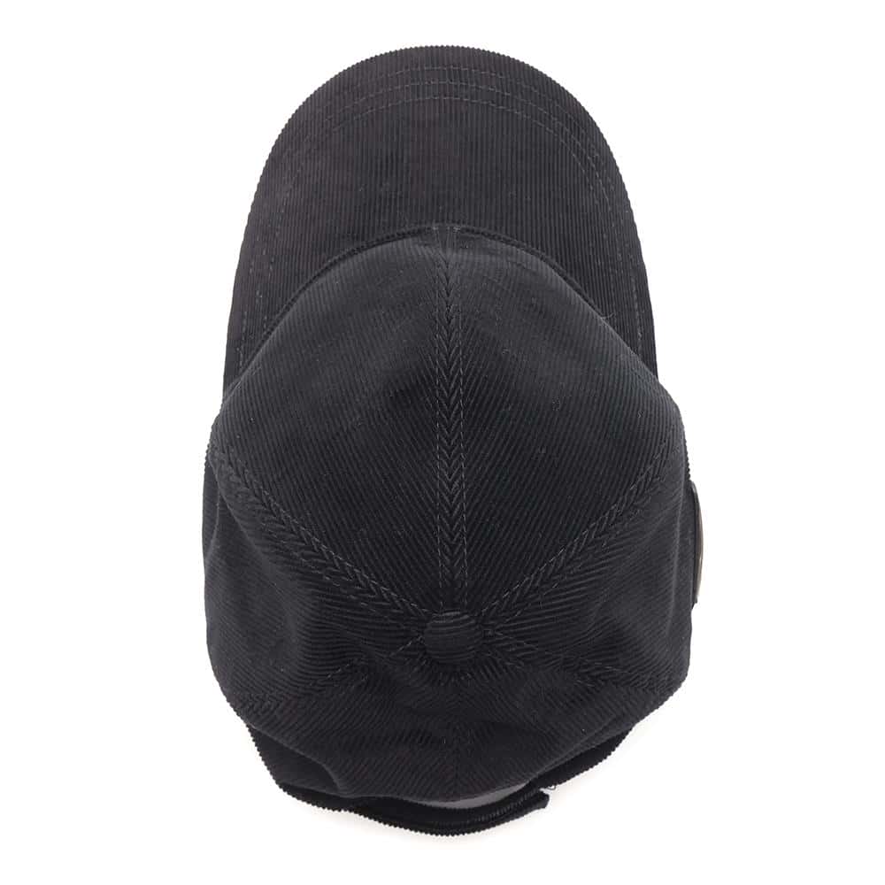 PRADA Corduroy cap Size M Black2HC274 Cotton100%