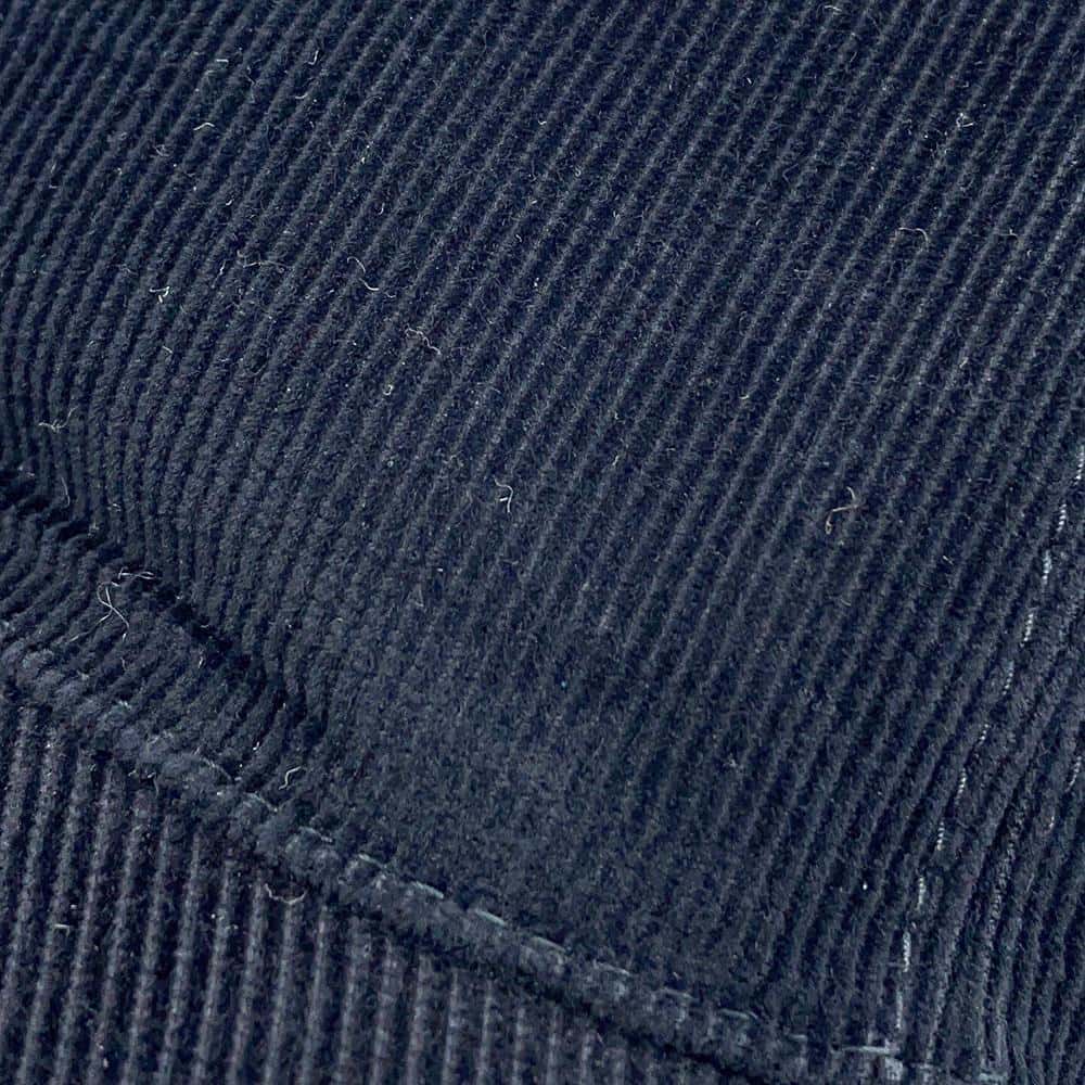 PRADA Corduroy cap Size M Black2HC274 Cotton100%