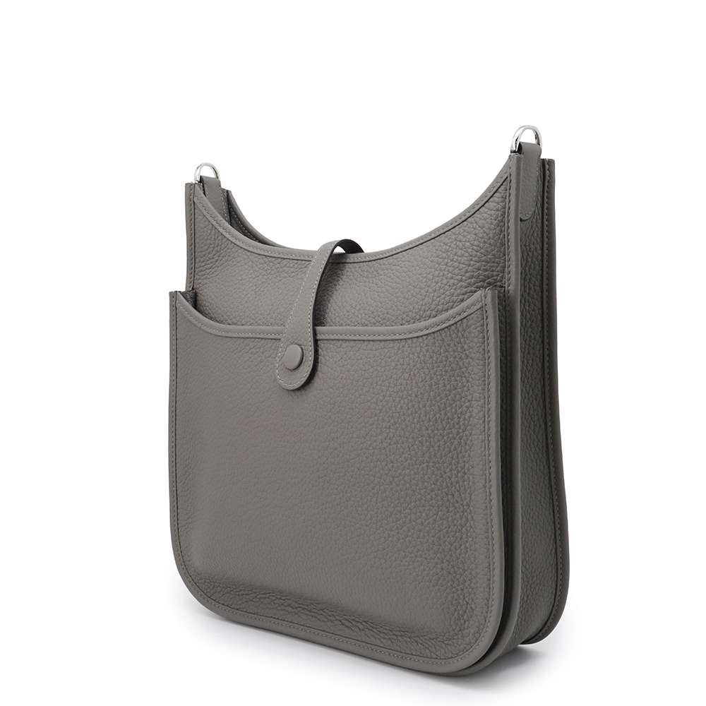 HERMES Evelyne 3 Gris Meyer Taurillon Clemence Size PM