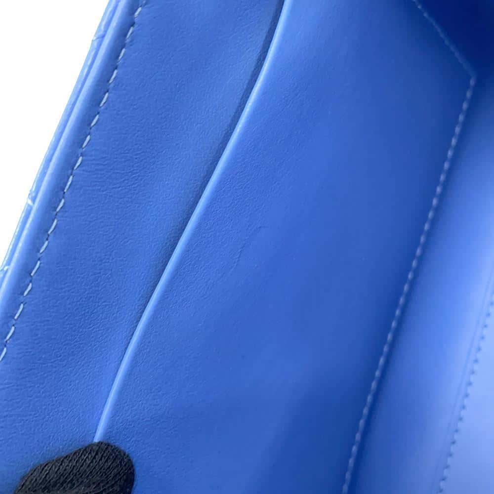 CHANEL Matelasse Mini Shopping Bag 2way Bag Light BlueAS4416 Shiny Calf Leather Size Mini