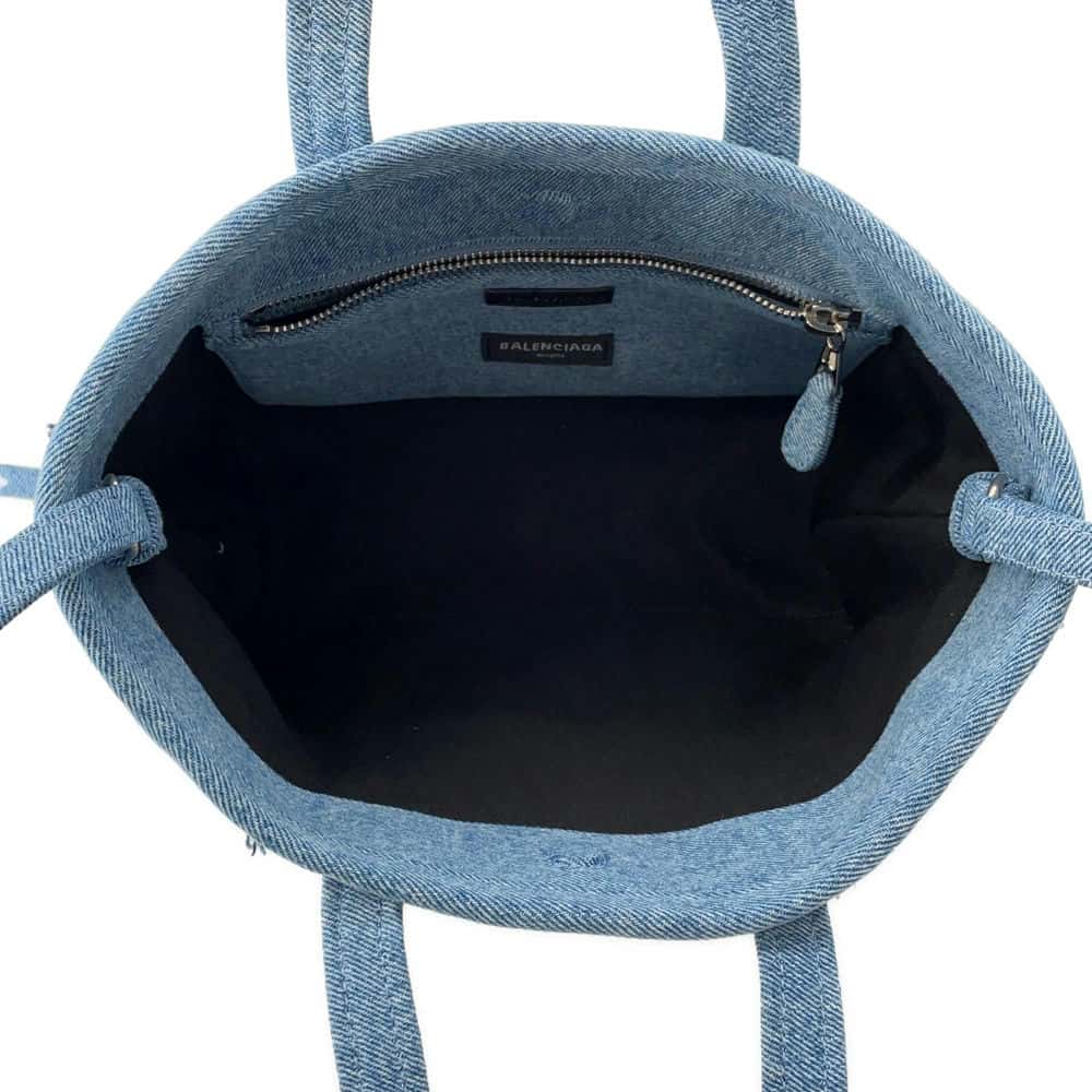 BALENCIAGA Barbes 2WAYBag Blue671404 Denim Size Small