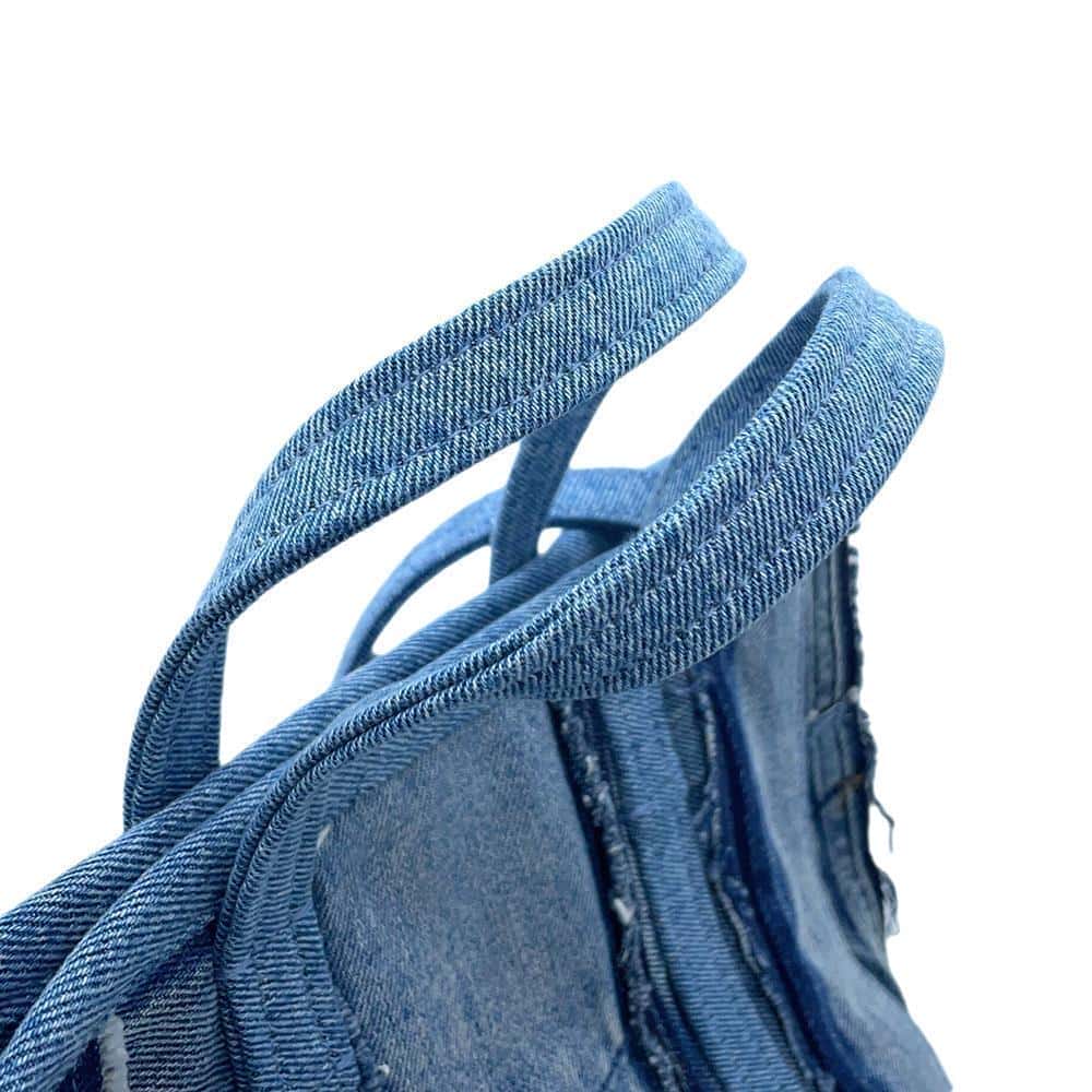 BALENCIAGA Barbes 2WAYBag Blue671404 Denim Size Small