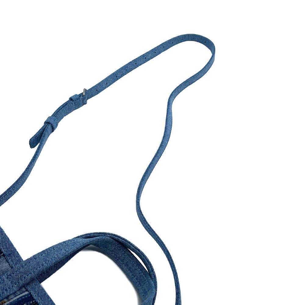 BALENCIAGA Barbes 2WAYBag Blue671404 Denim Size Small