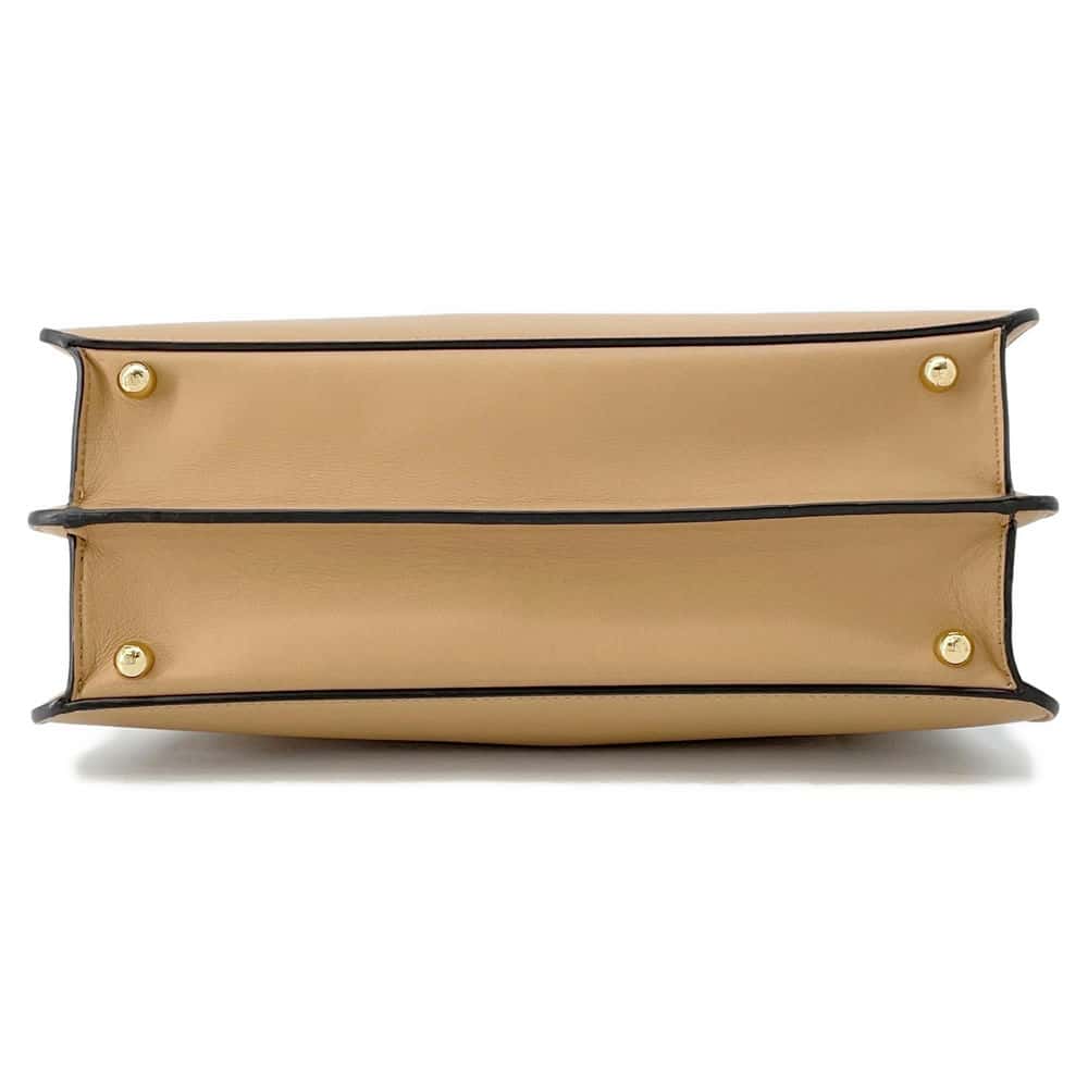 FENDI Peekaboo Icy You Brown8BN321 Leather Size Medium