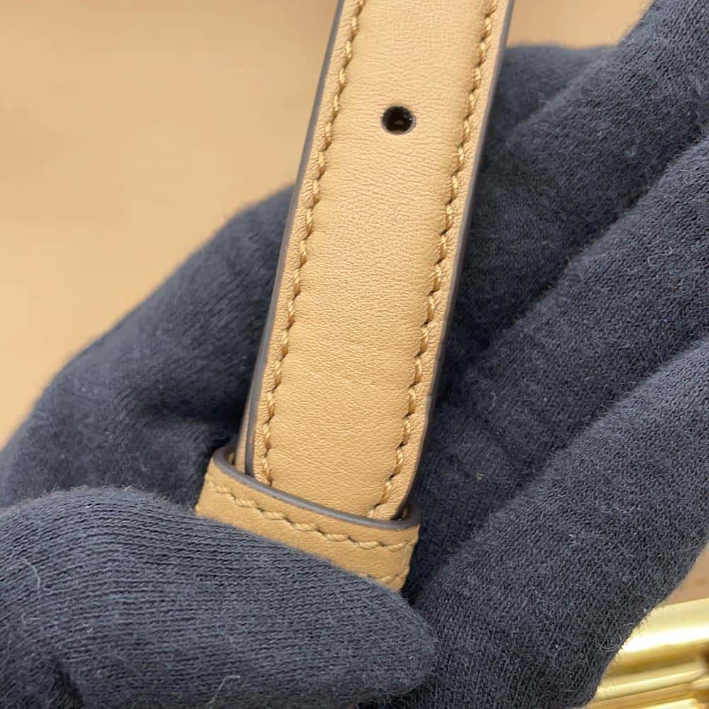 FENDI Peekaboo Icy You Brown8BN321 Leather Size Medium