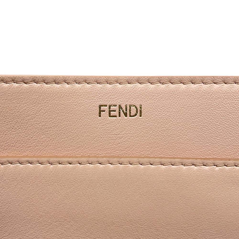 FENDI Peekaboo Icy You Brown8BN321 Leather Size Medium