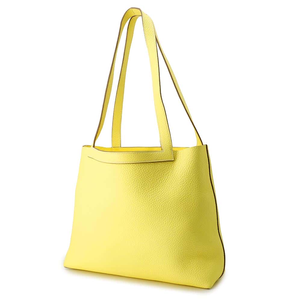 HERMES Cabas Sellier Limoncello Taurillon Clemence Size 31