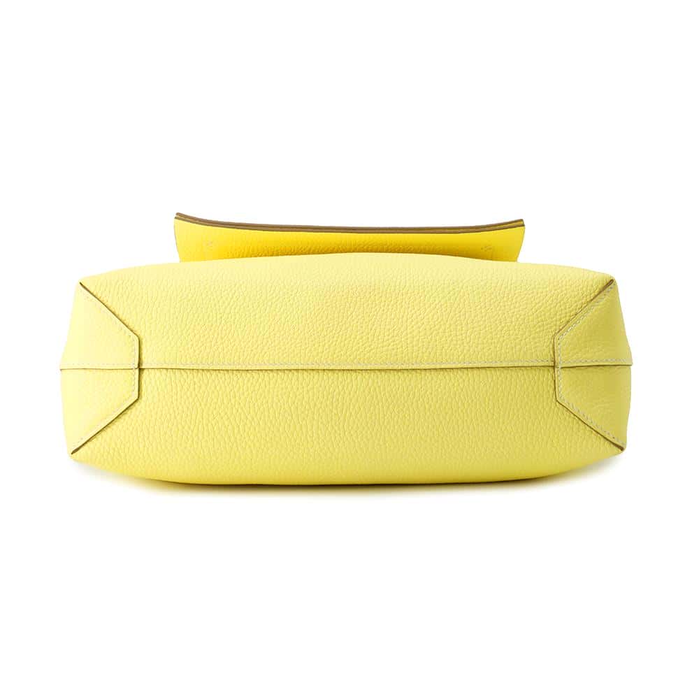 HERMES Cabas Sellier Limoncello Taurillon Clemence Size 31