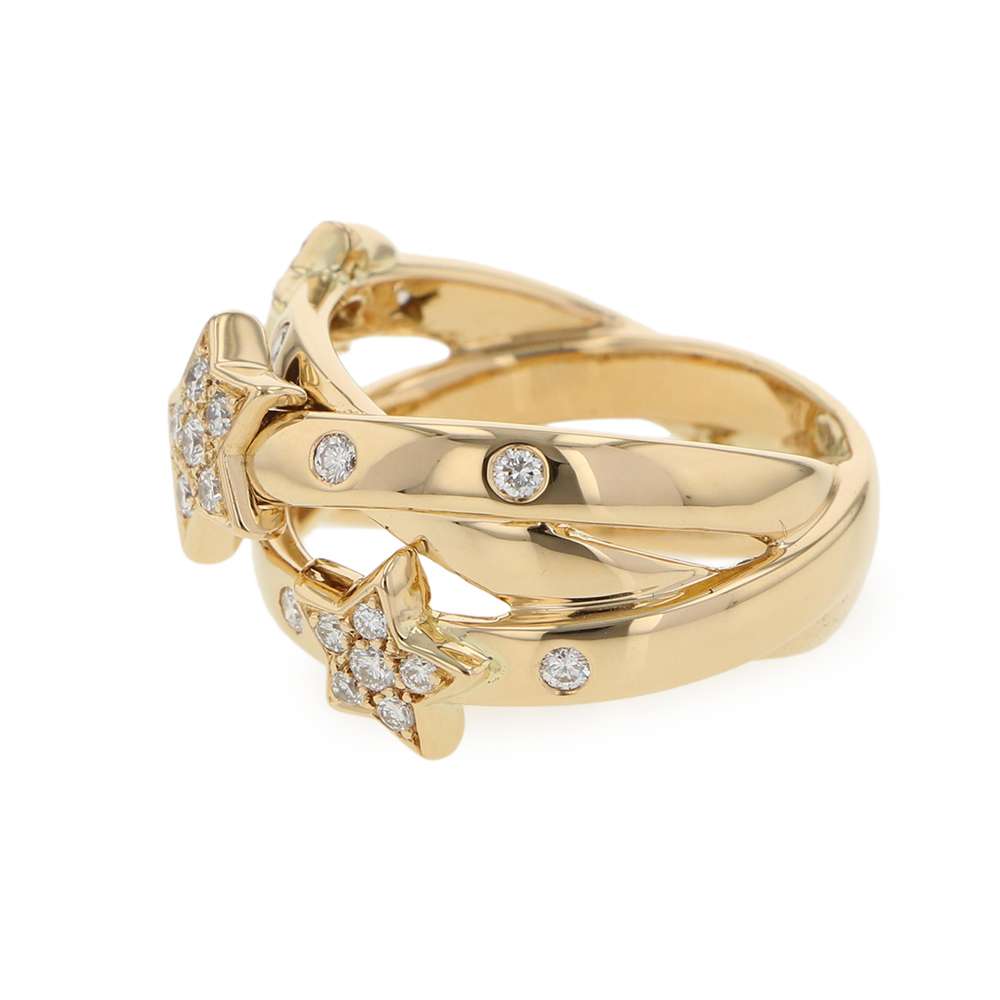 CHANEL Comet Ring Size Approximately No. 13J1130 18K Yellow Gold
