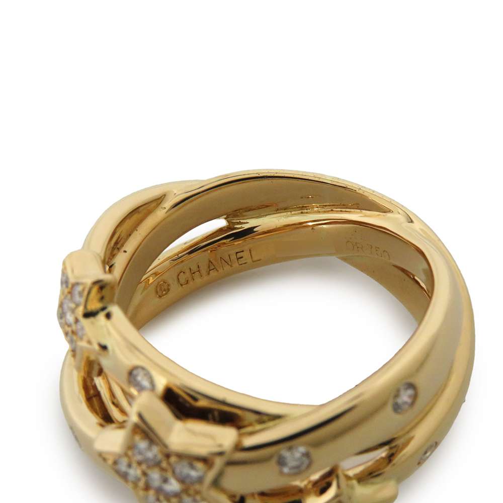 CHANEL Comet Ring Size Approximately No. 13J1130 18K Yellow Gold