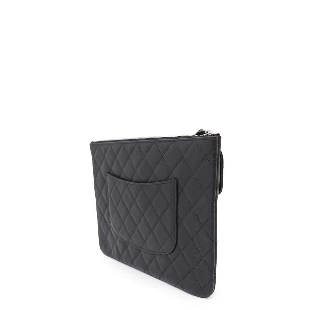CHANEL Multi-pocket business bag Black Caviar Leather
