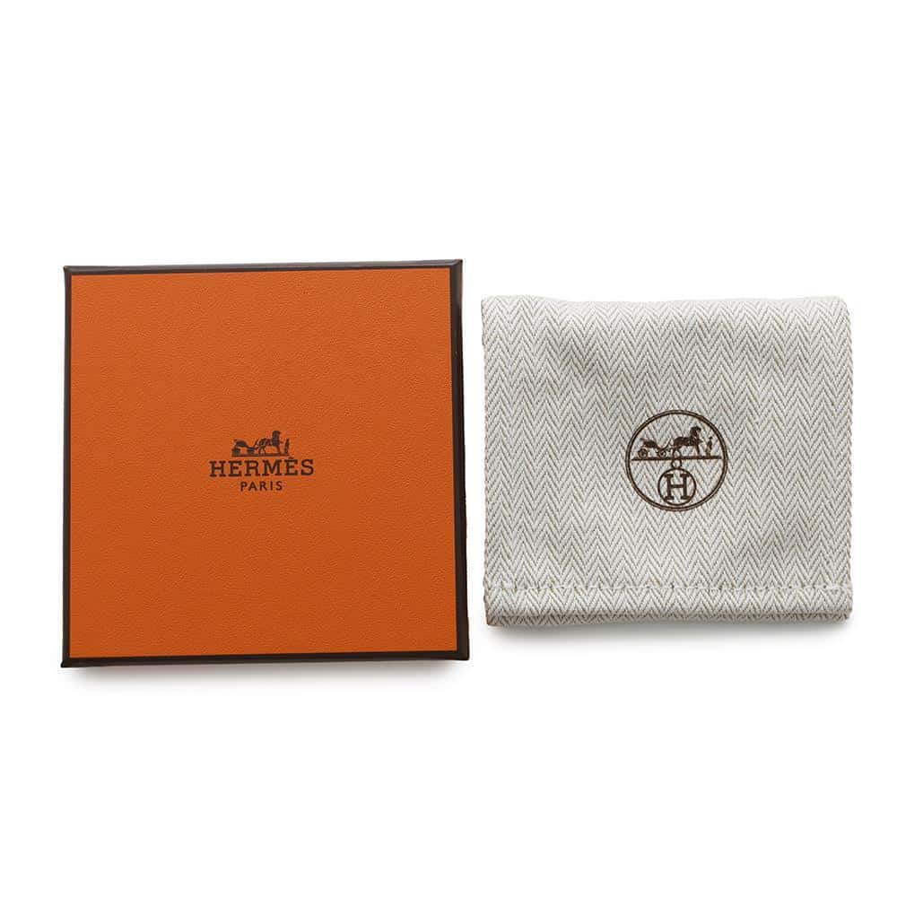 HERMES Mini Clic Chaine d'Ancre Bracelet Size PM Marong rasse Metal Enamel