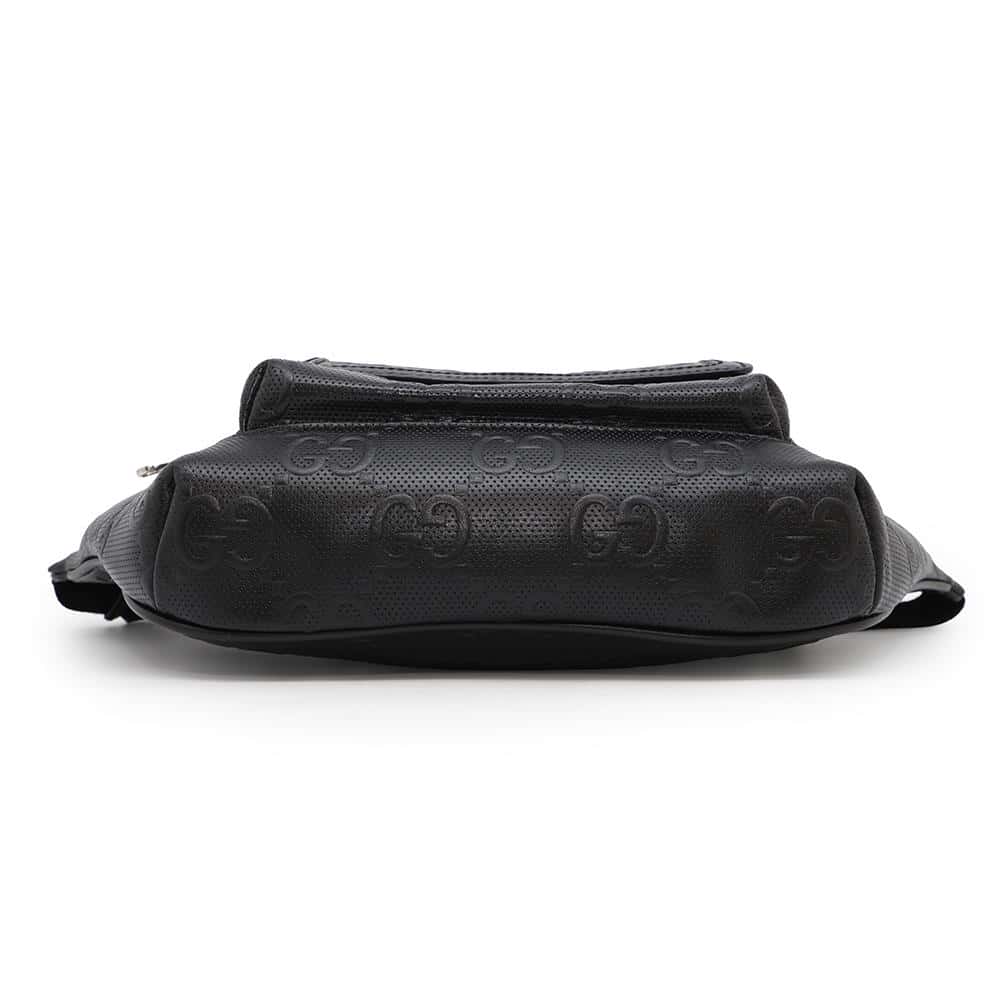 GUCCI GG embossed crossbody bag Black645093 Leather
