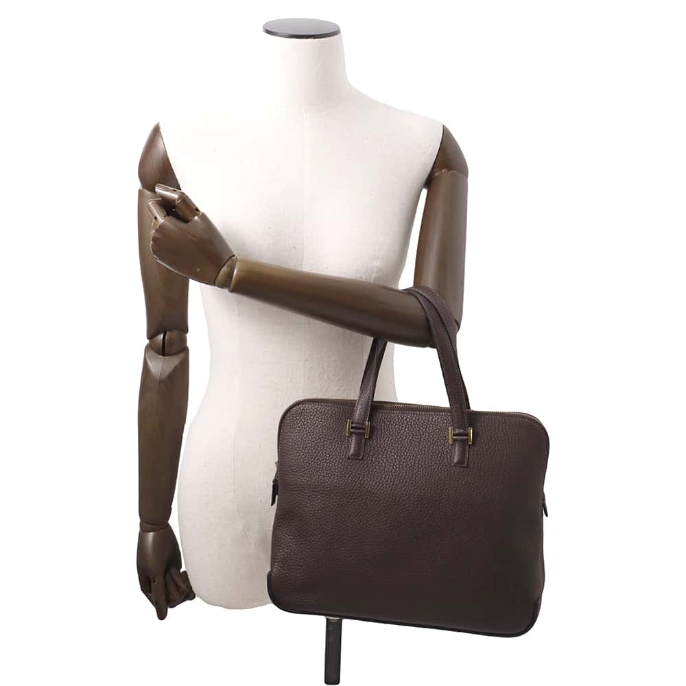 HERMES Escapada Brown Fjord Leather