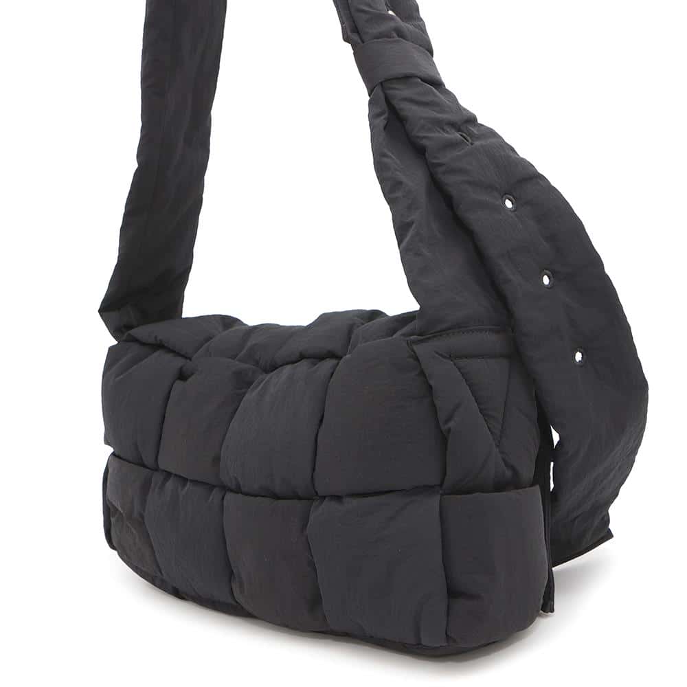 Bottega Veneta Padded Tech Cassette Shoulder Black749878 Nylon Size Medium