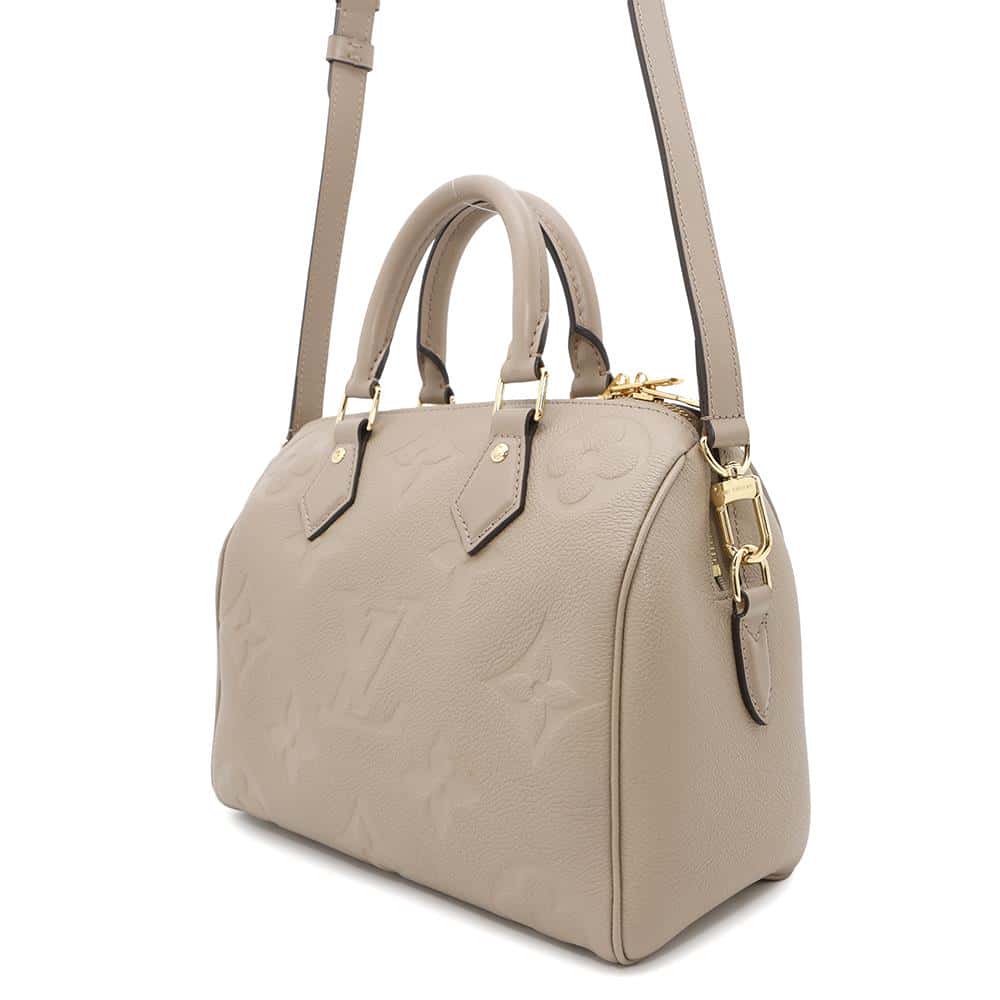 LOUIS VUITTON Speedy Bandouliere TourterelleM59273 Monogram Empreinte Leather Size 25