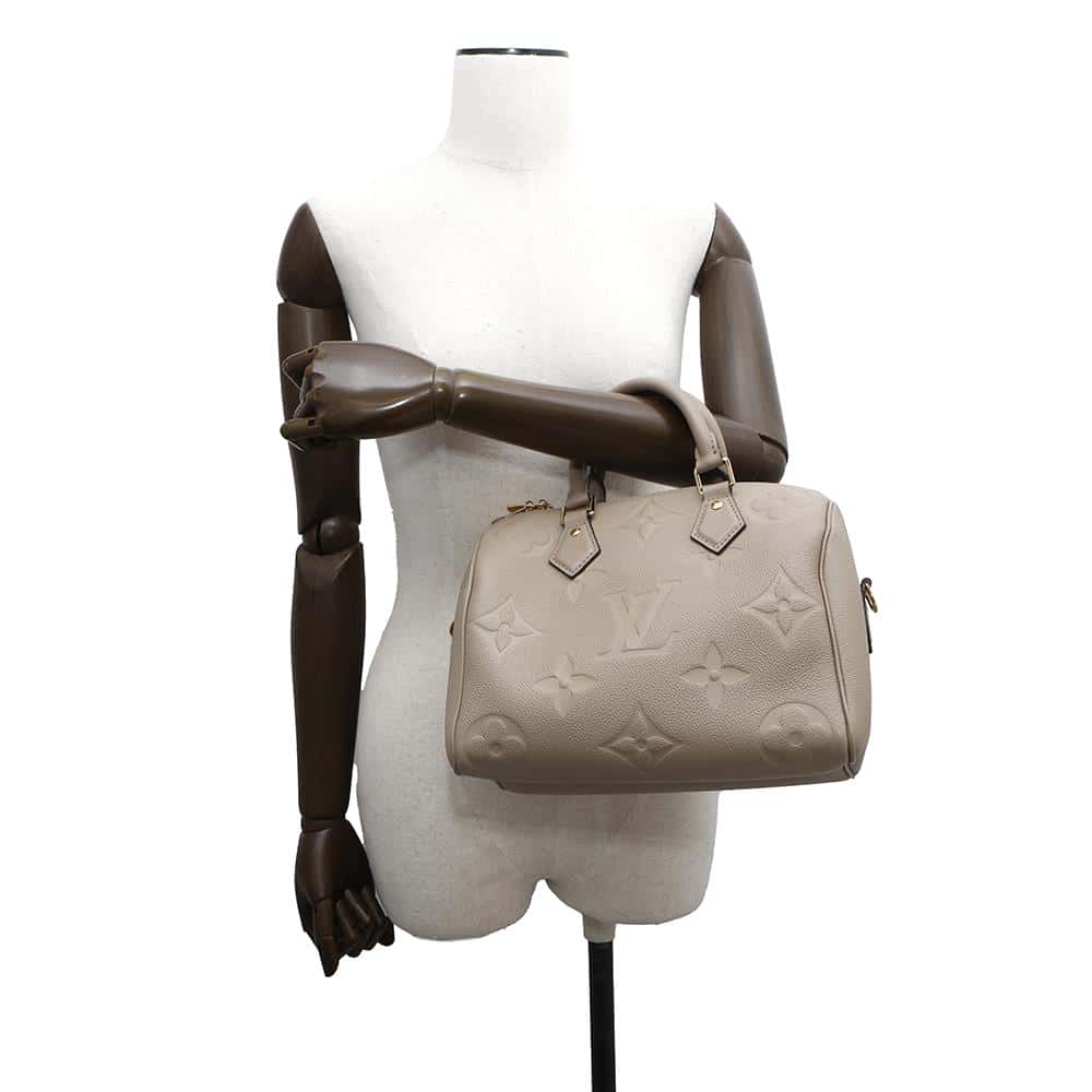 LOUIS VUITTON Speedy Bandouliere TourterelleM59273 Monogram Empreinte Leather Size 25
