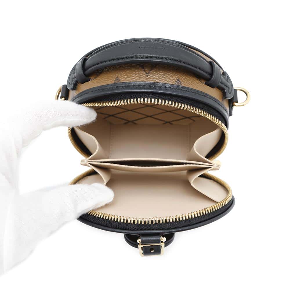 LOUIS VUITTON Mini Boite Chapeau BeigeM68276 Monogram Reverse Canvas