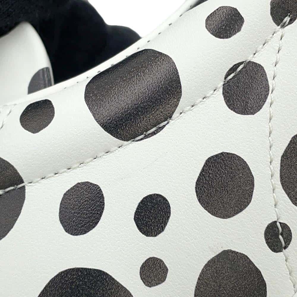 LOUIS VUITTON Yayoi Kusama Collaboration Time Out Sneakers White/Black1AB9V5 Leather