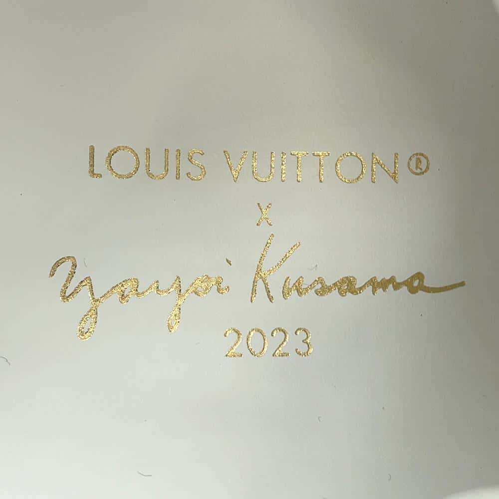 LOUIS VUITTON Yayoi Kusama Collaboration Time Out Sneakers White/Black1AB9V5 Leather
