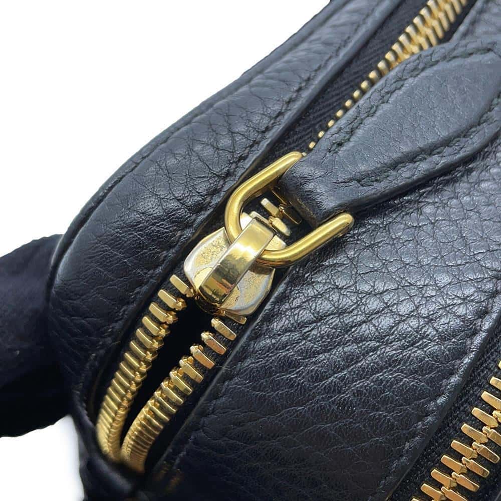 PRADA Shoulder Bag Black1BH079 Leather