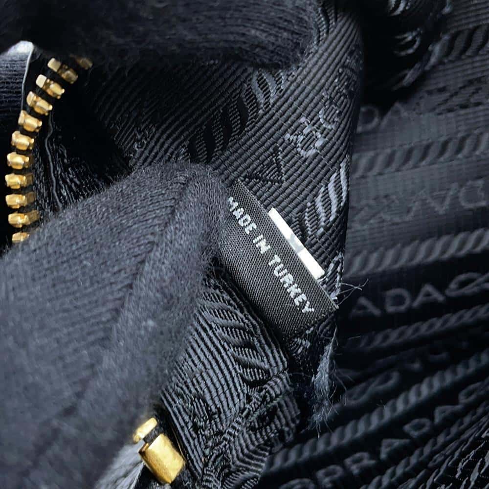 PRADA Shoulder Bag Black1BH079 Leather