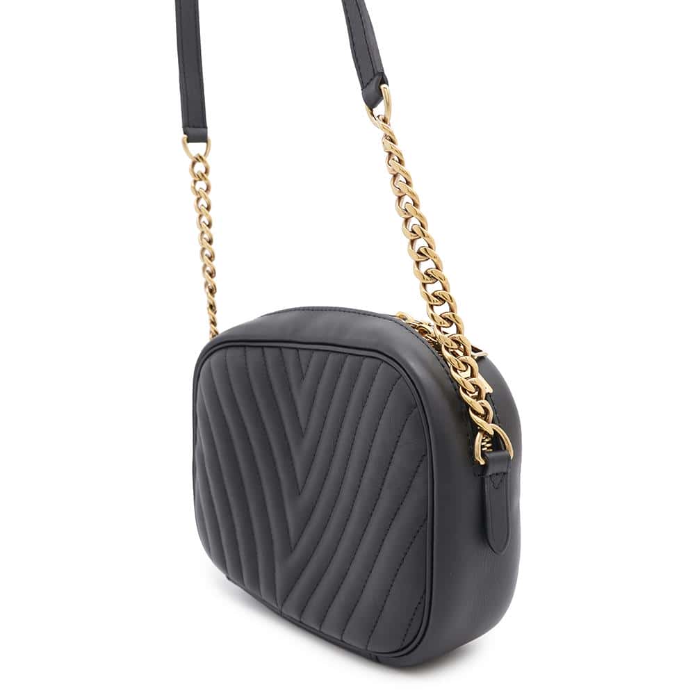LOUIS VUITTON new wave camera bag NoirM58677 Leather