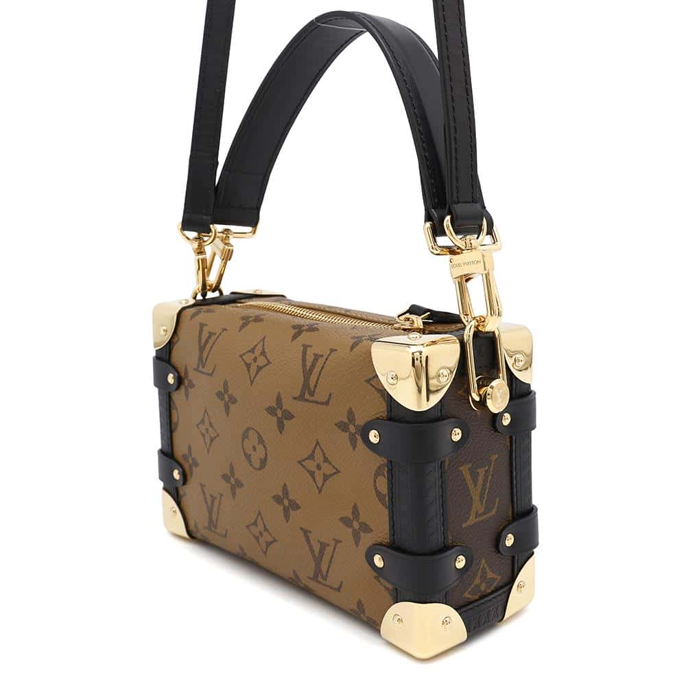 LOUIS VUITTON side trunk NoirM47139 Monogram Reverse Canvas Size PM