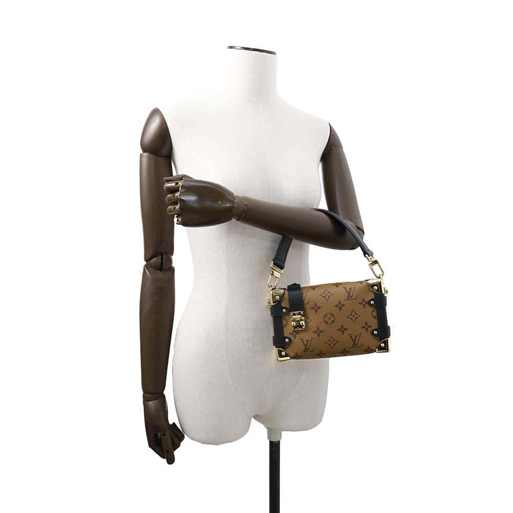 LOUIS VUITTON side trunk NoirM47139 Monogram Reverse Canvas Size PM