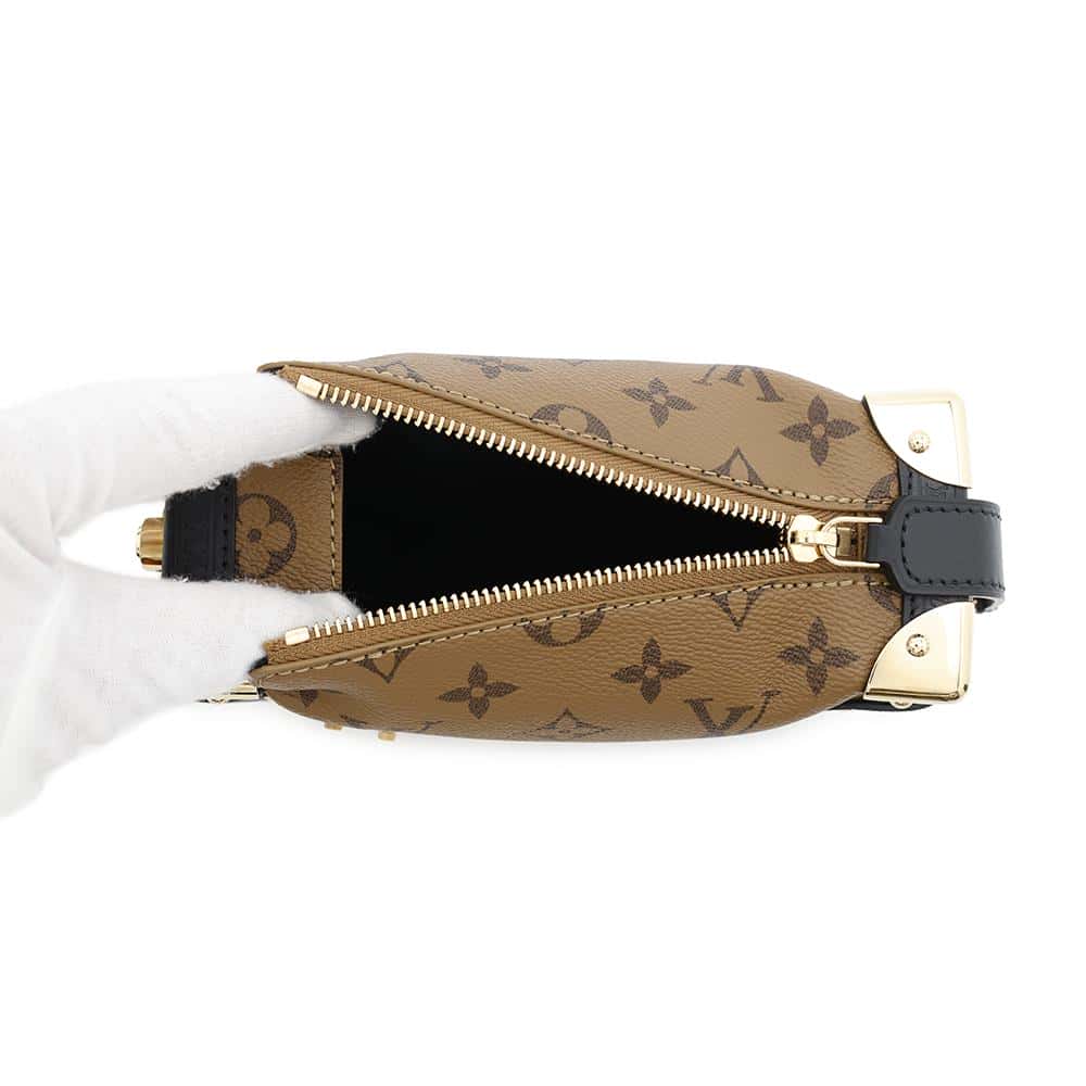 LOUIS VUITTON side trunk NoirM47139 Monogram Reverse Canvas Size PM