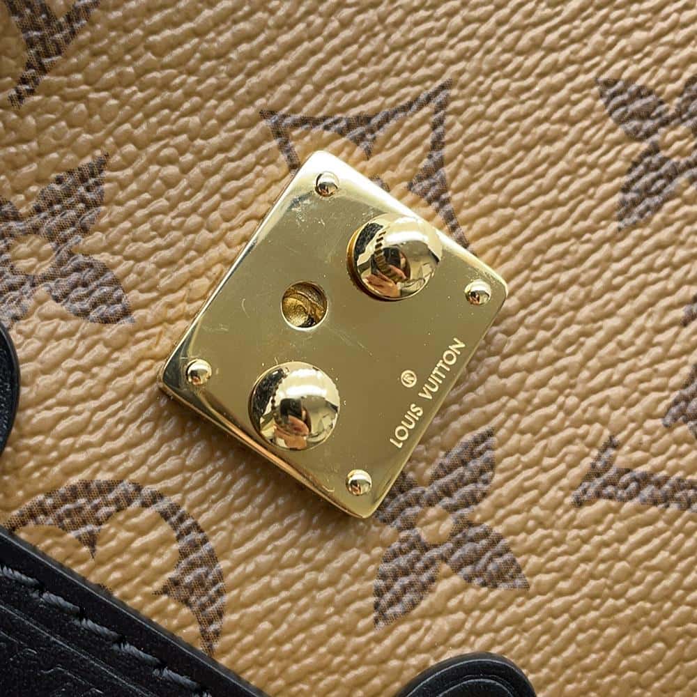 LOUIS VUITTON side trunk NoirM47139 Monogram Reverse Canvas Size PM