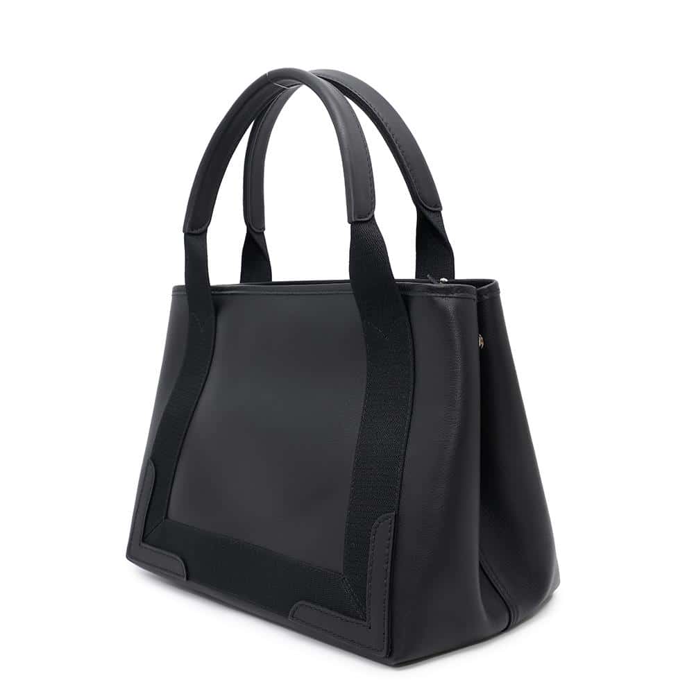 BALENCIAGA Navy Kabas Black339933 Leather Size S