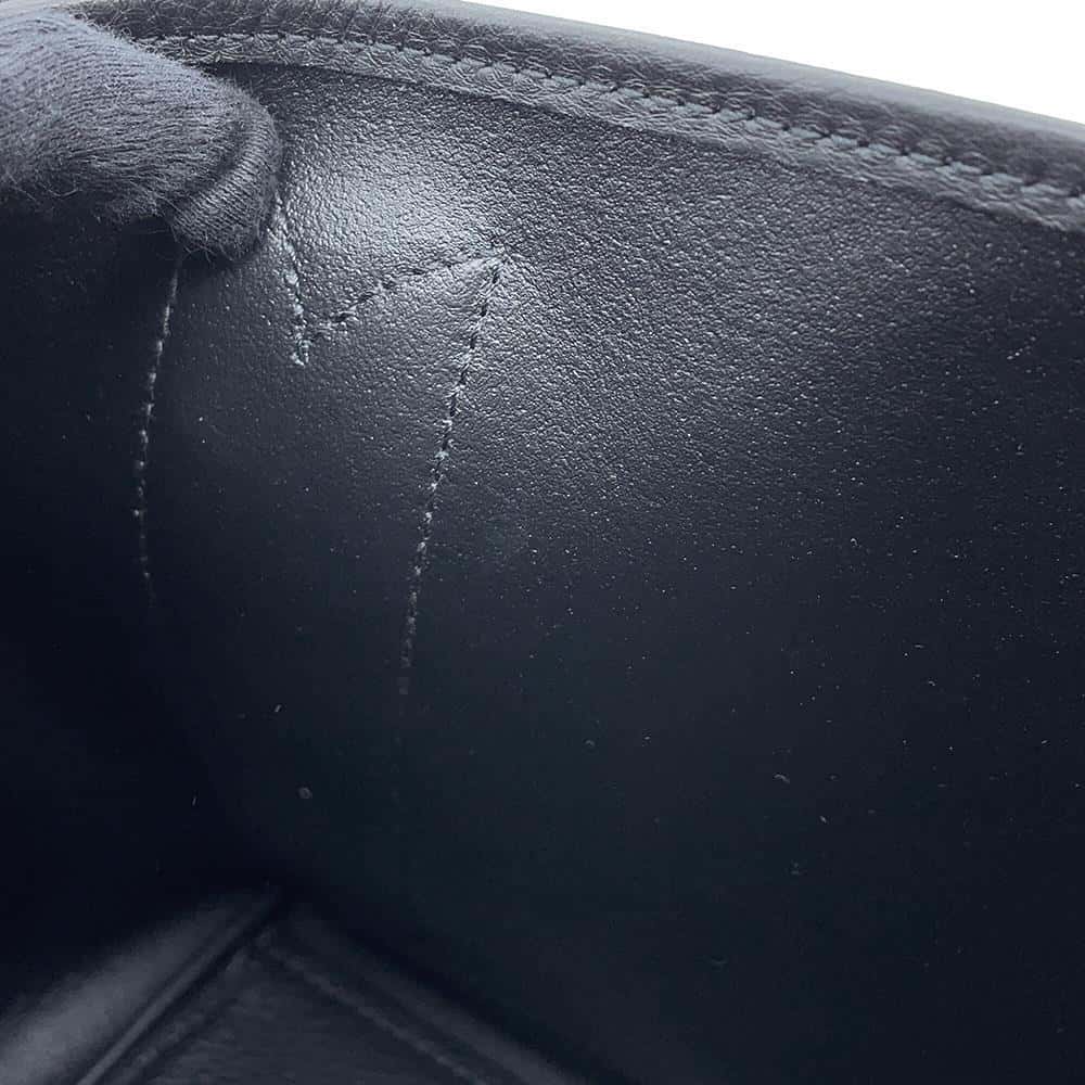 BALENCIAGA Navy Kabas Black339933 Leather Size S