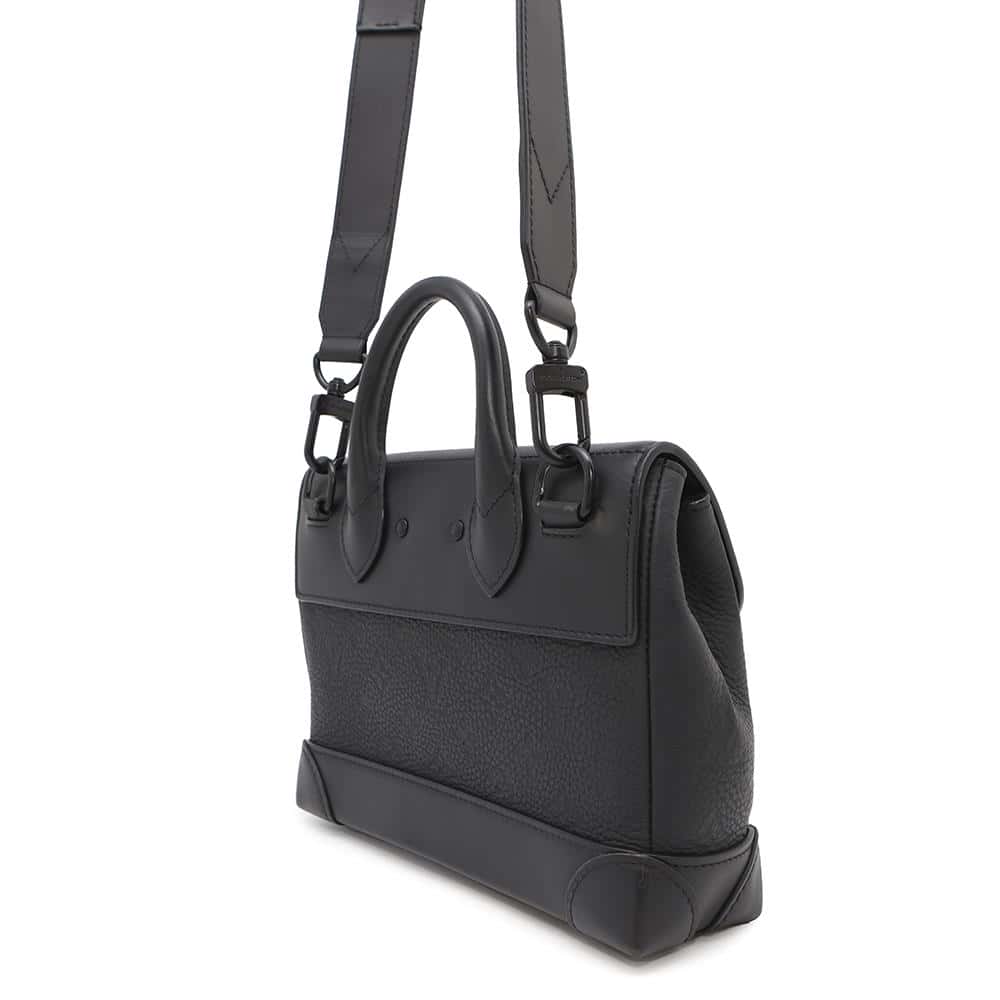 LOUIS VUITTON Steamer NoirM24436 Monogram・Taurillon Size PM