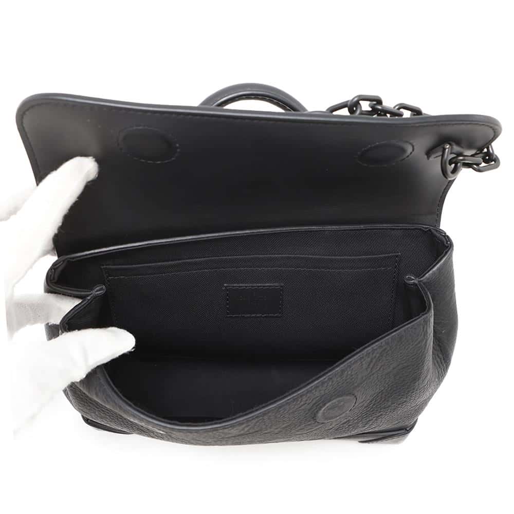 LOUIS VUITTON Steamer NoirM24436 Monogram・Taurillon Size PM