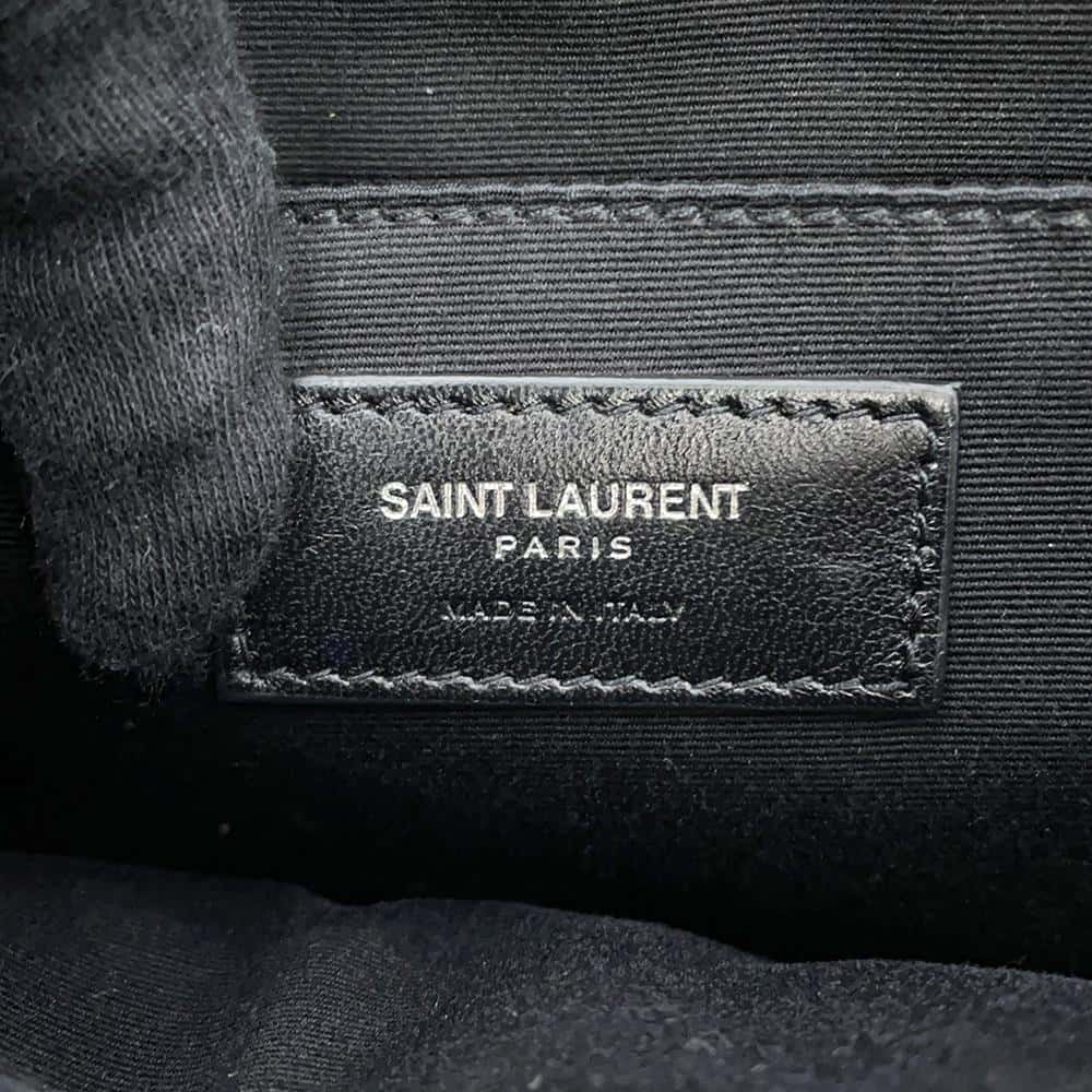 SAINT LAURENT PARIS Lu Camera Bag Tassel Shoulder Bag Black470299 Leather