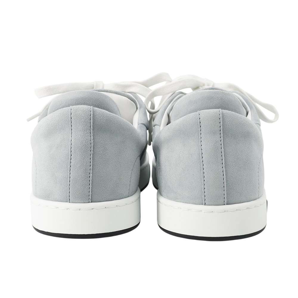 HERMES Sneakers Kid Grinouage Chevre Leather Velour Size 40