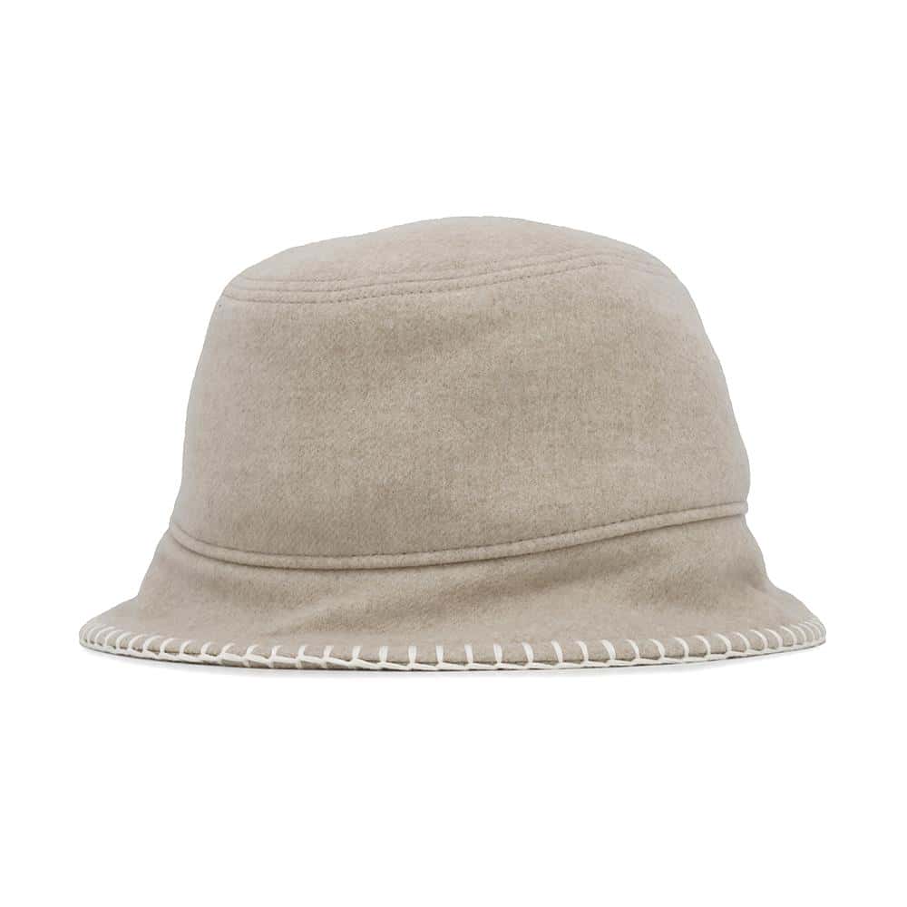 HERMES Harper Avalon Stitch Hat Size 58 Cordes/Ecru Wool 93% Cashmere7%