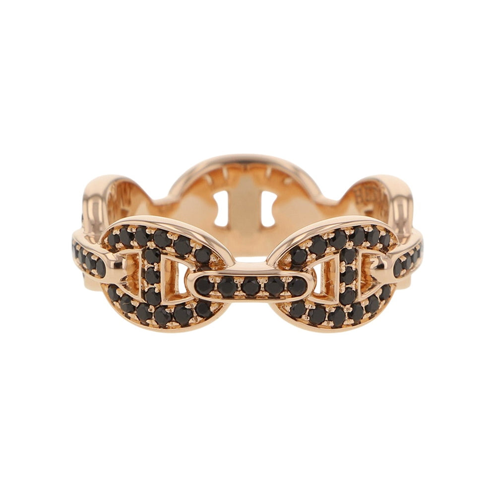 HERMES Chaine d'Ancre Anchene Ring Size PM/52/#12 18K Pink Gold
