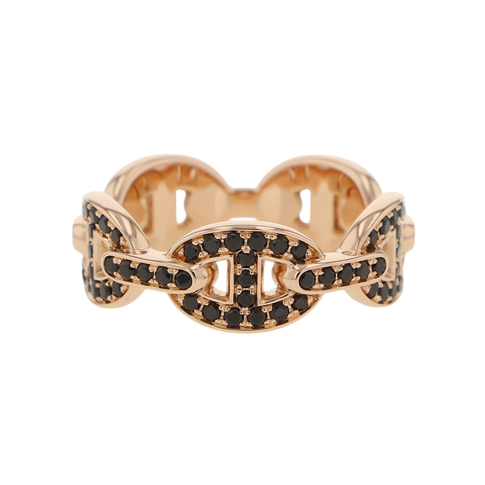 HERMES Chaine d'Ancre Anchene Ring Size PM/52/#12 18K Pink Gold