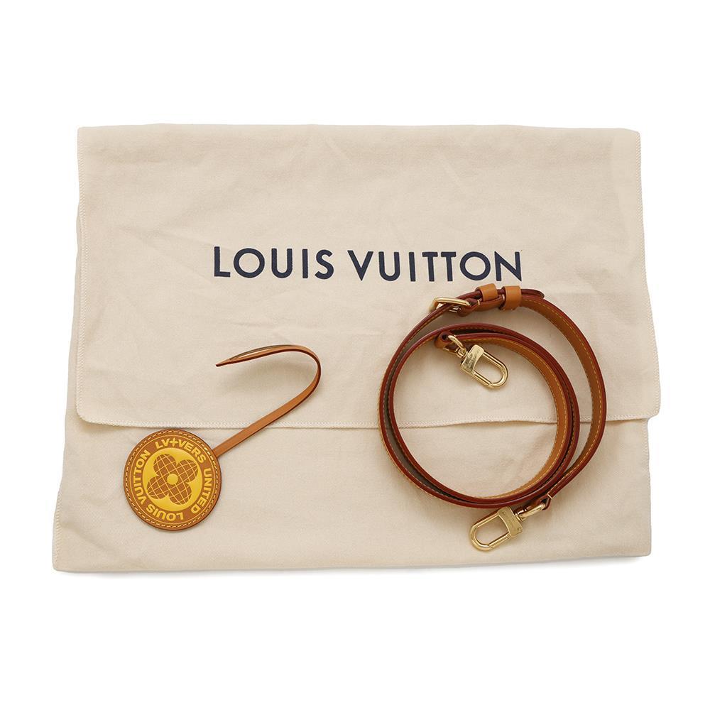 LOUIS VUITTON Keepall Bandouliere MulticolorN00148 LV Pars Damier Ebene Canvas Size 25