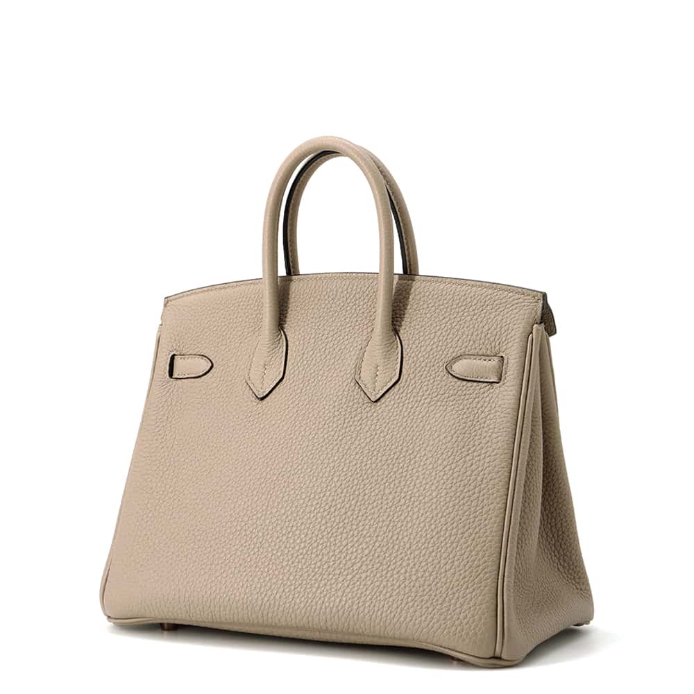 HERMES Birkin Gris Tourterelle Togo Leather Size 25