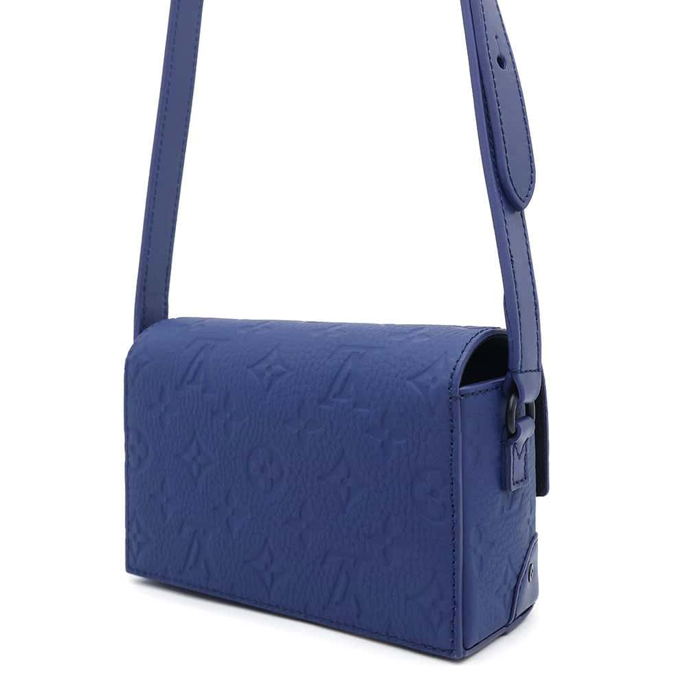 LOUIS VUITTON Steamer Wearable Wallet SapphireM11522 Monogram・Taurillon