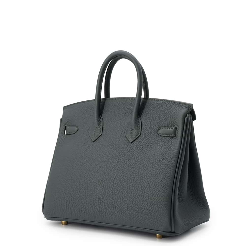 HERMES Birkin Vert Mangrove Togo Leather Size 25