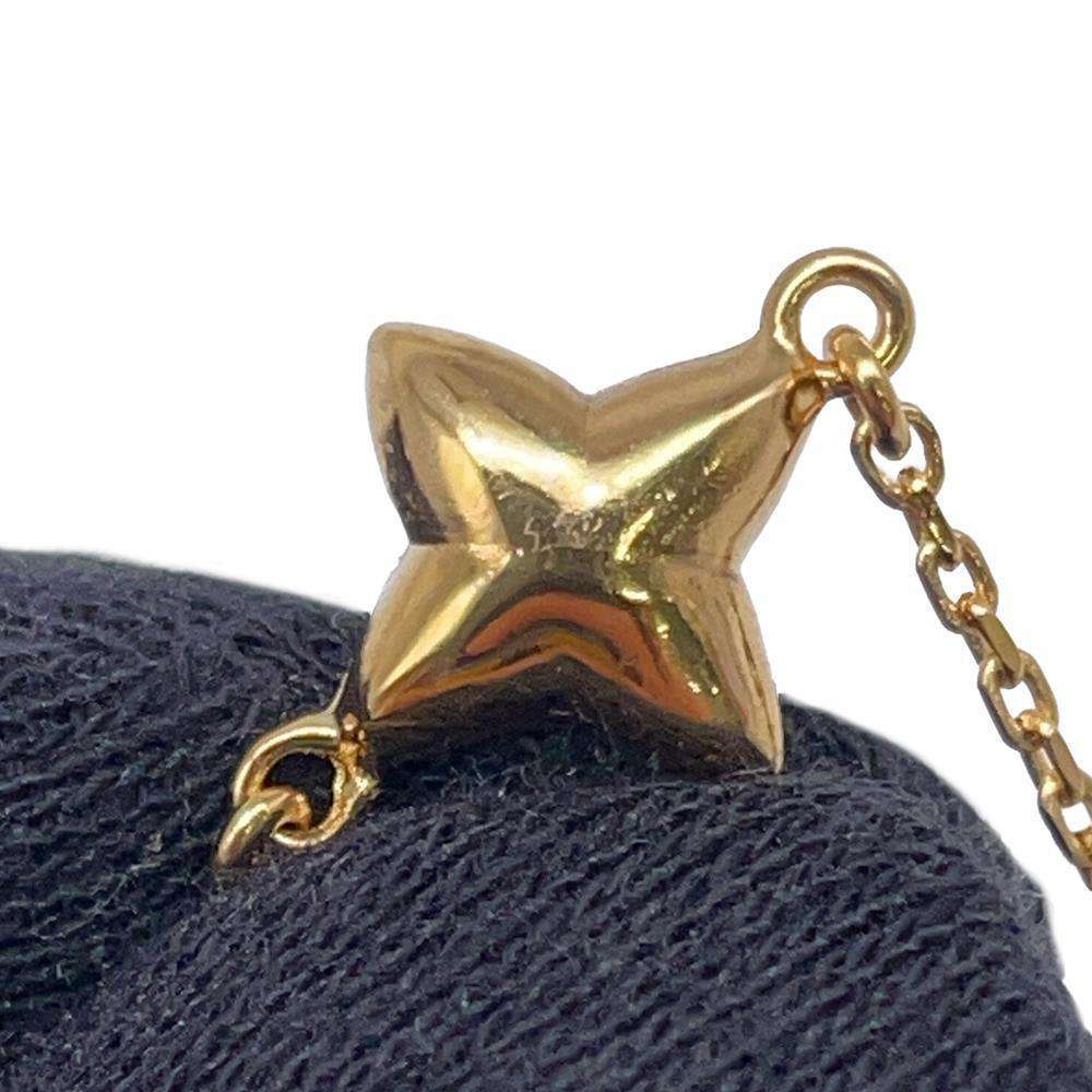 LOUIS VUITTON Bague Blooming Strass 3-Ring Size M GoldM68378 Metal