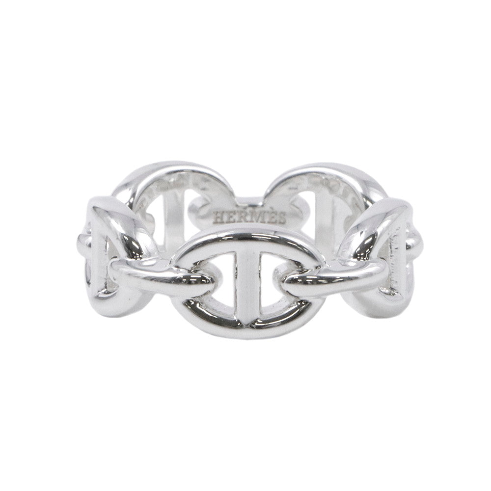 HERMES Chaine d'Ancre Anchene Ring Size PM/48/#8 SV925